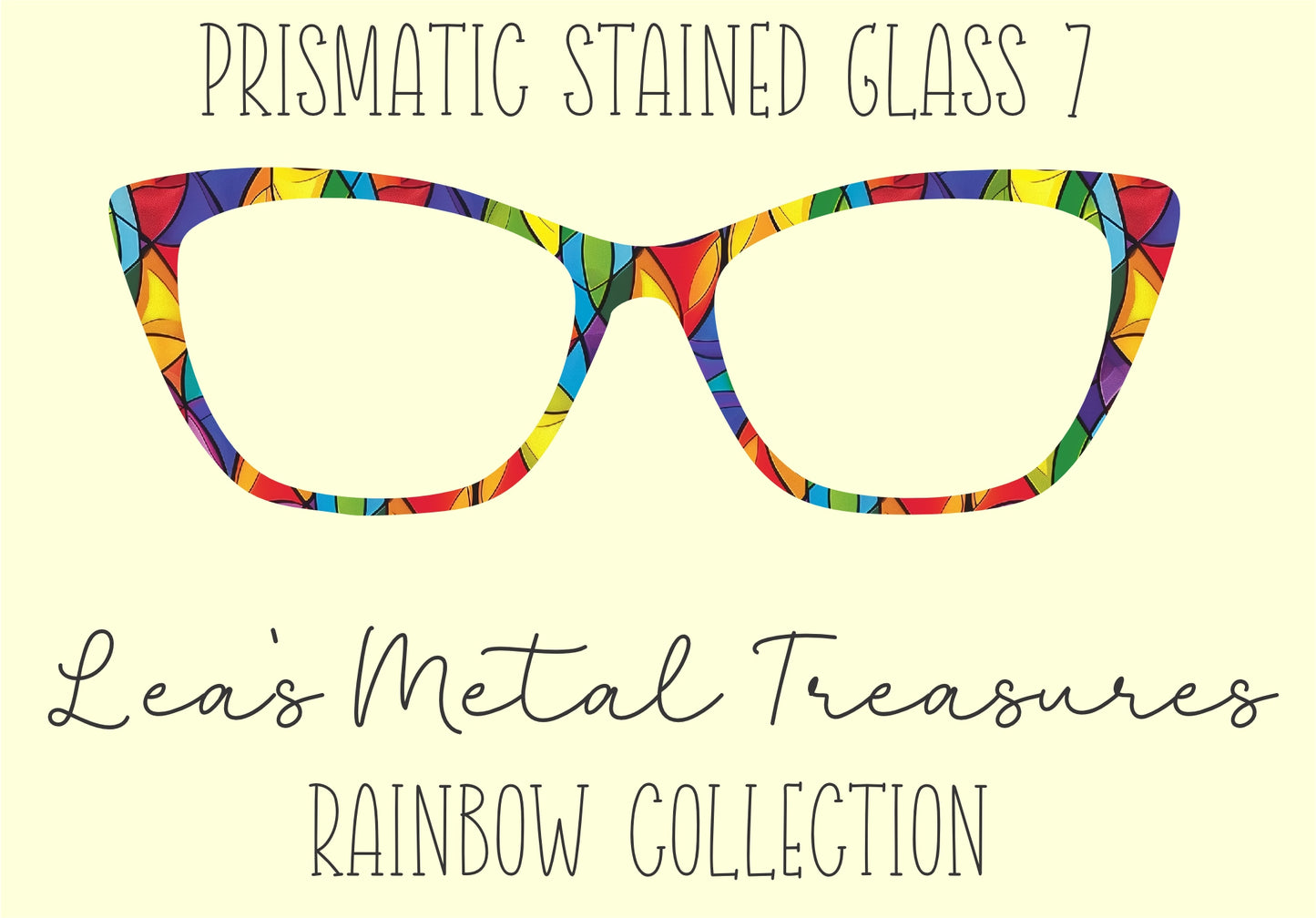 Prismatic Stained Glass 7 Eyewear Frame Toppers