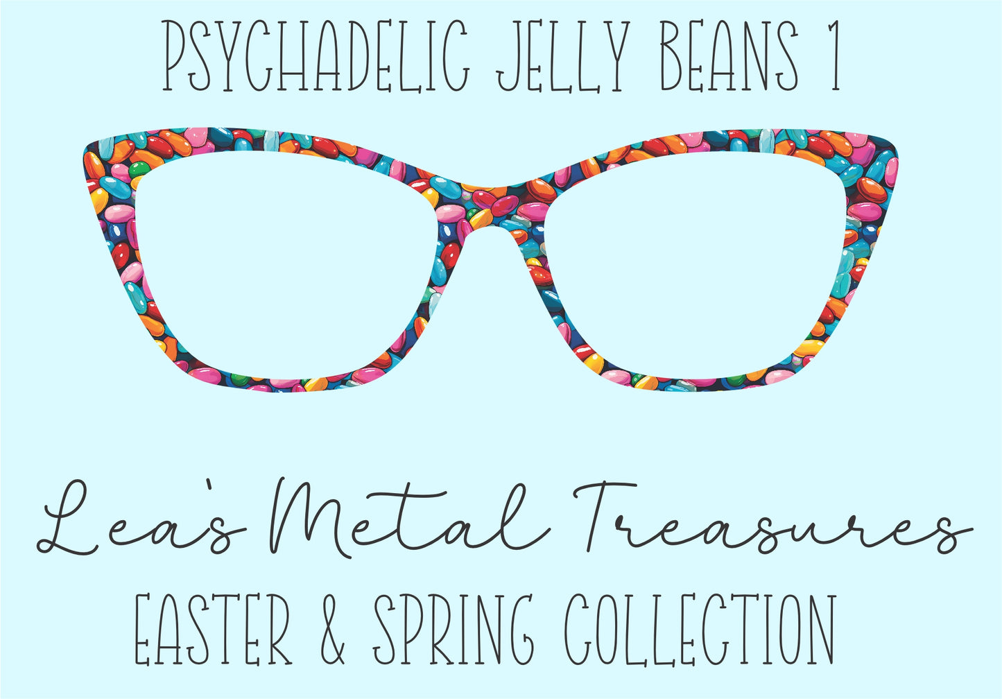 Psychadelic Jelly Beans 1 • Magnetic Eyeglasses Toppers