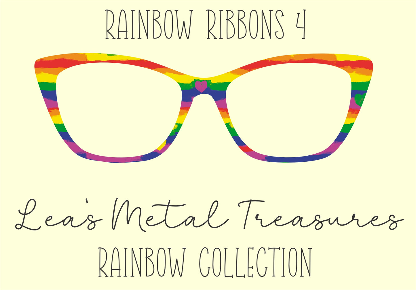 Rainbow Ribbons 4 Eyewear Frame Toppers
