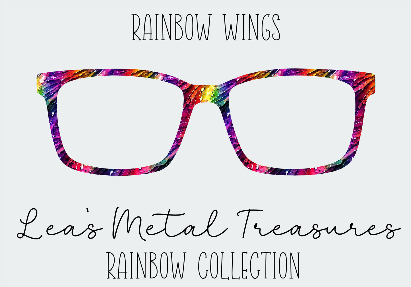 Rainbow Wings Eyewear Frame Toppers