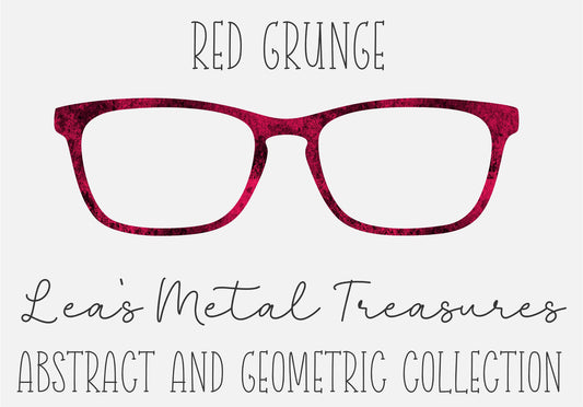 Red Grunge Eyewear Frame Toppers COMES WITH MAGNETS