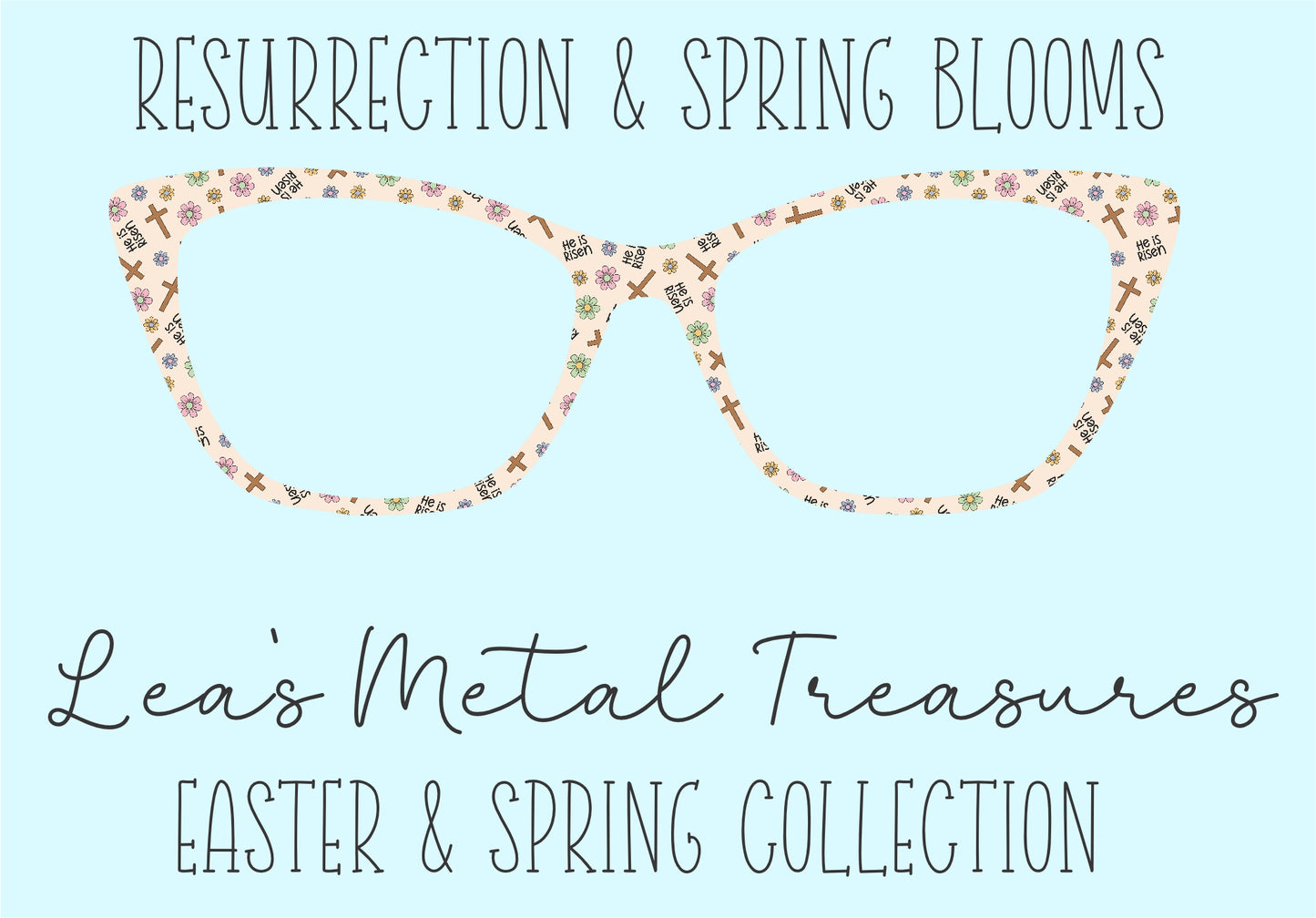 Resurrection and Spring Blooms • Magnetic Eyeglasses Toppers