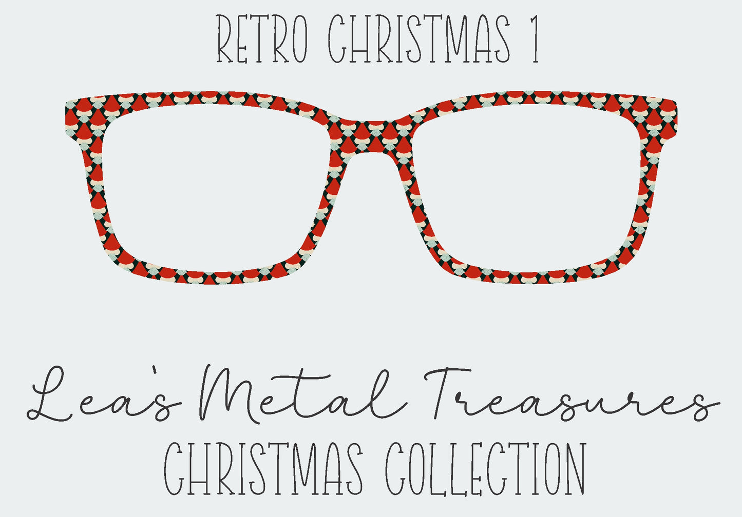 Retro Christmas 1 Eyewear Frame Toppers