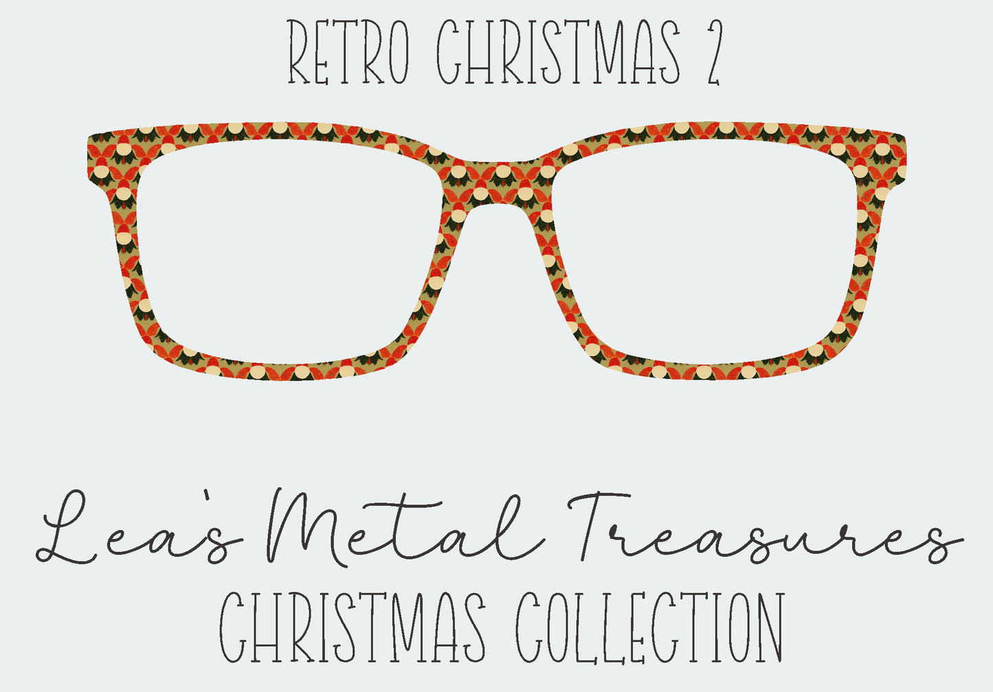 Retro Christmas 2 Eyewear Frame Toppers