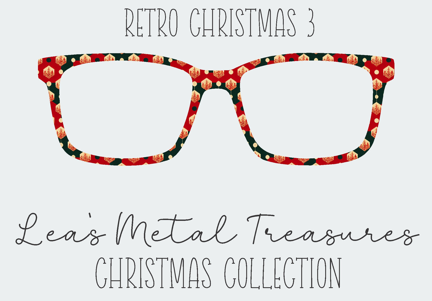 Retro Christmas 3 Eyewear Frame Toppers