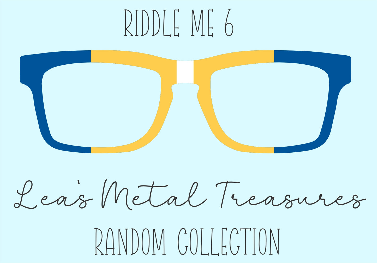 Riddle Me 6 • Magnetic Eyeglasses Toppers