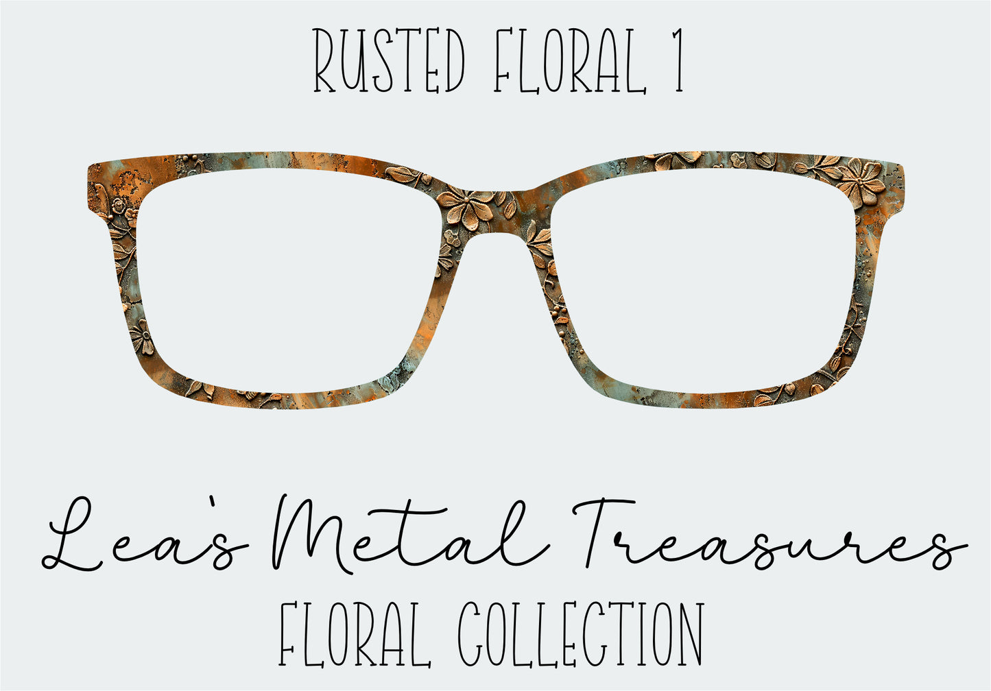 Rusted Floral 1 Eyewear Frame Toppers