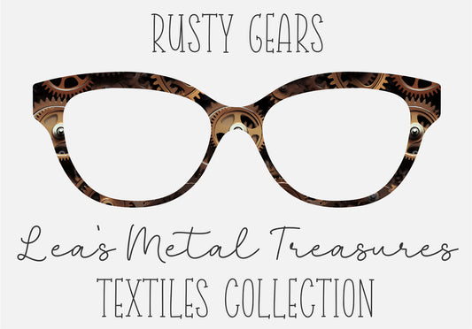RUSTY GEARS Eyewear Frame Toppers COMES WITH MAGNETS