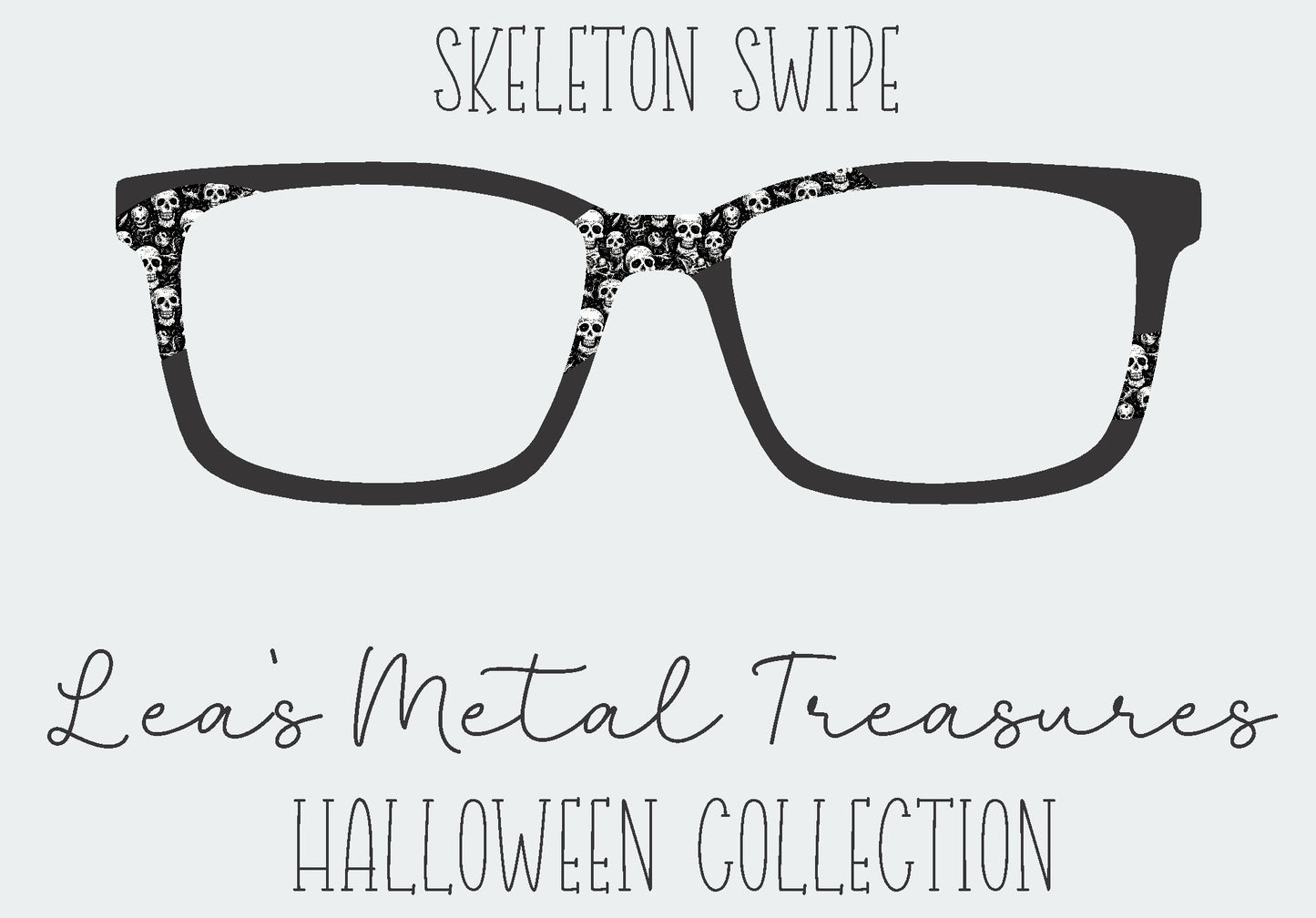Skeleton Swipe Eyewear Frame Toppers