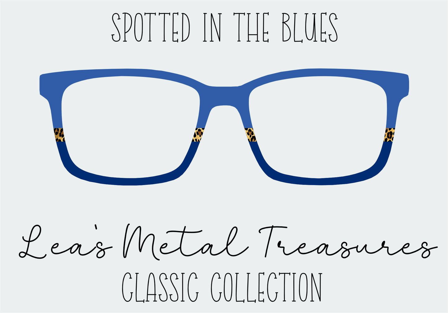 Spotted in Blues Eyewear Frame Toppers