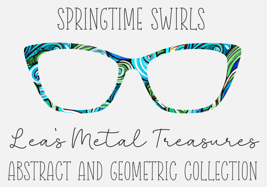 Springtime Swirls Eyewear Frame Toppers COMES WITH MAGNETS