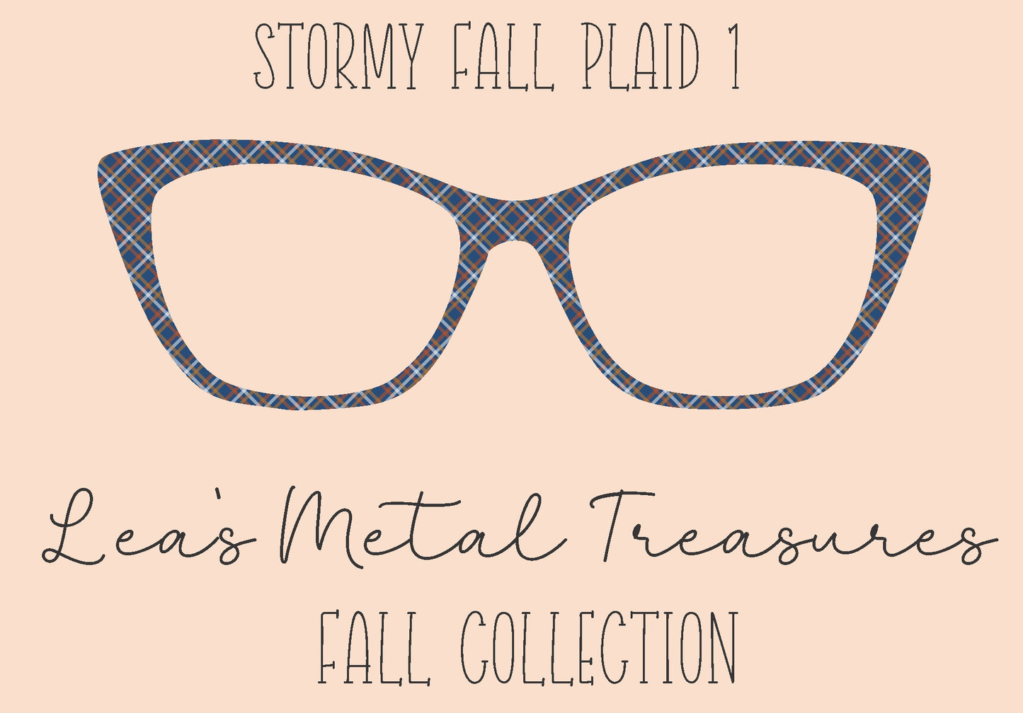 Stormy Fall Plaid 1 Eyewear Frame Toppers