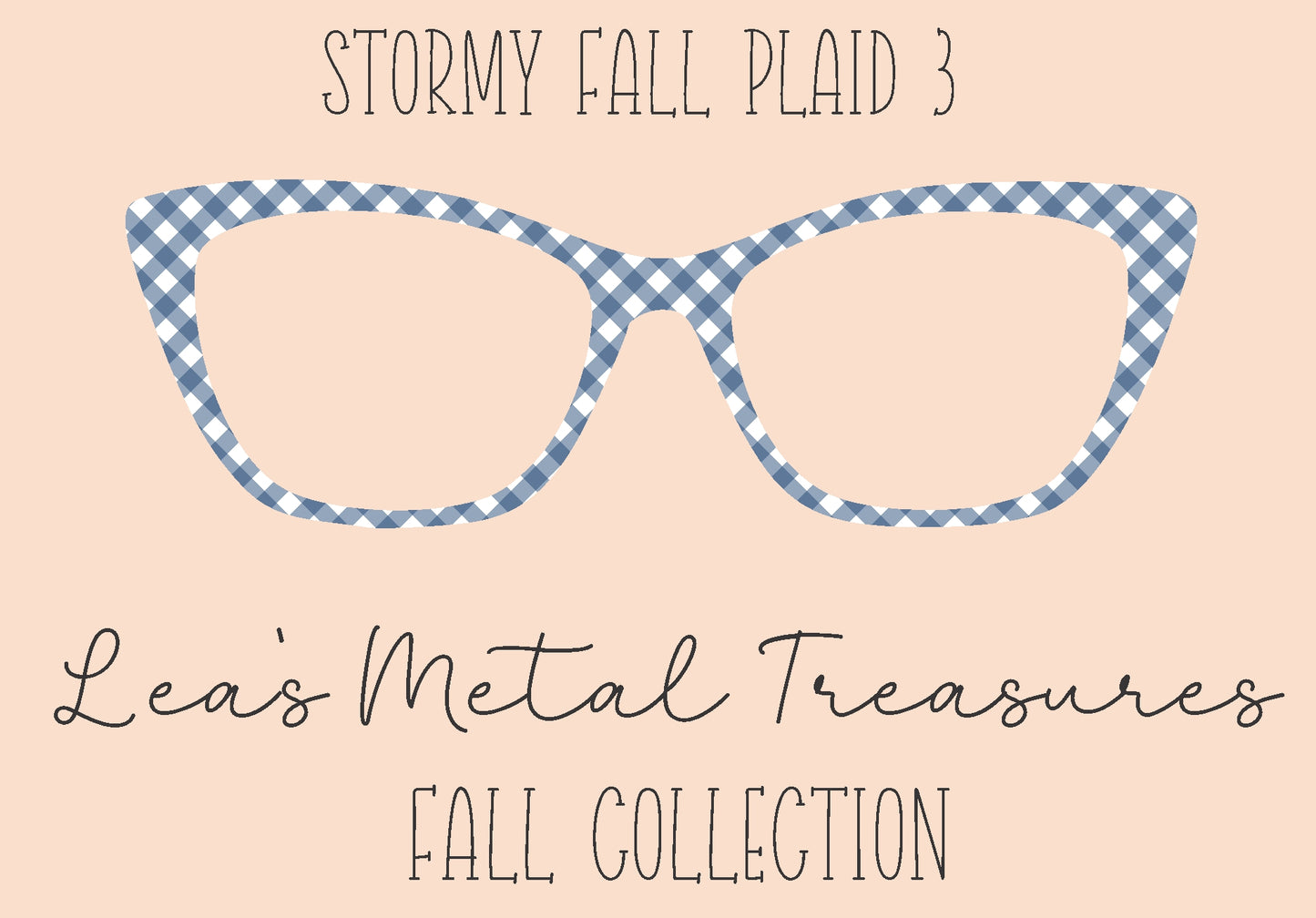 Stormy Fall Plaid 3 Eyewear Frame Toppers