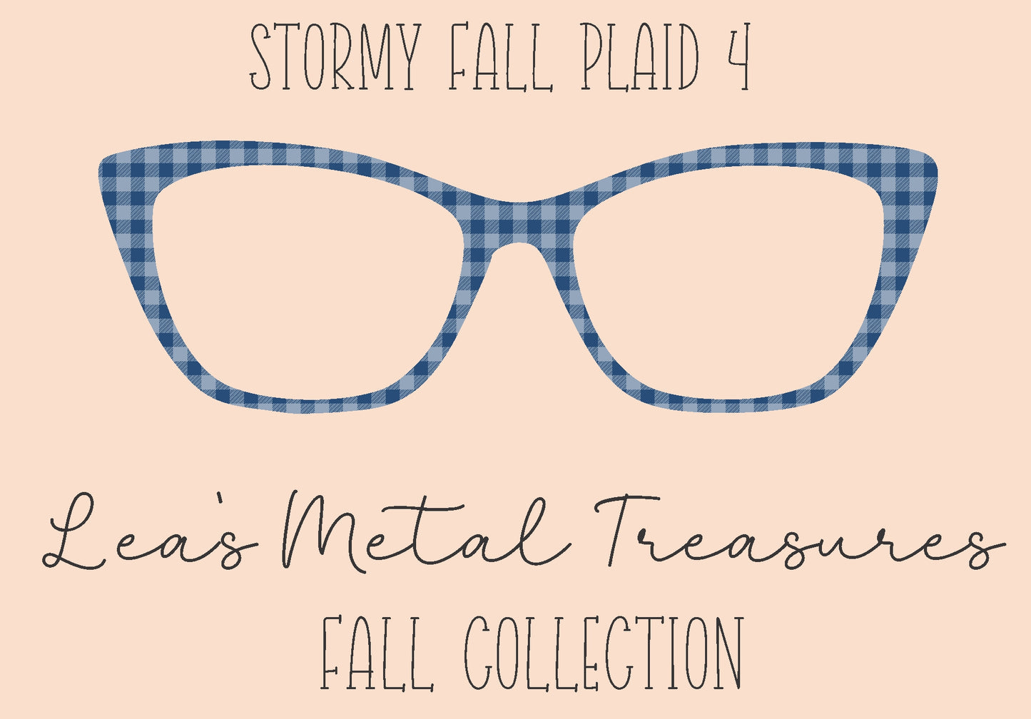Stormy Fall Plaid 4 Eyewear Frame Toppers
