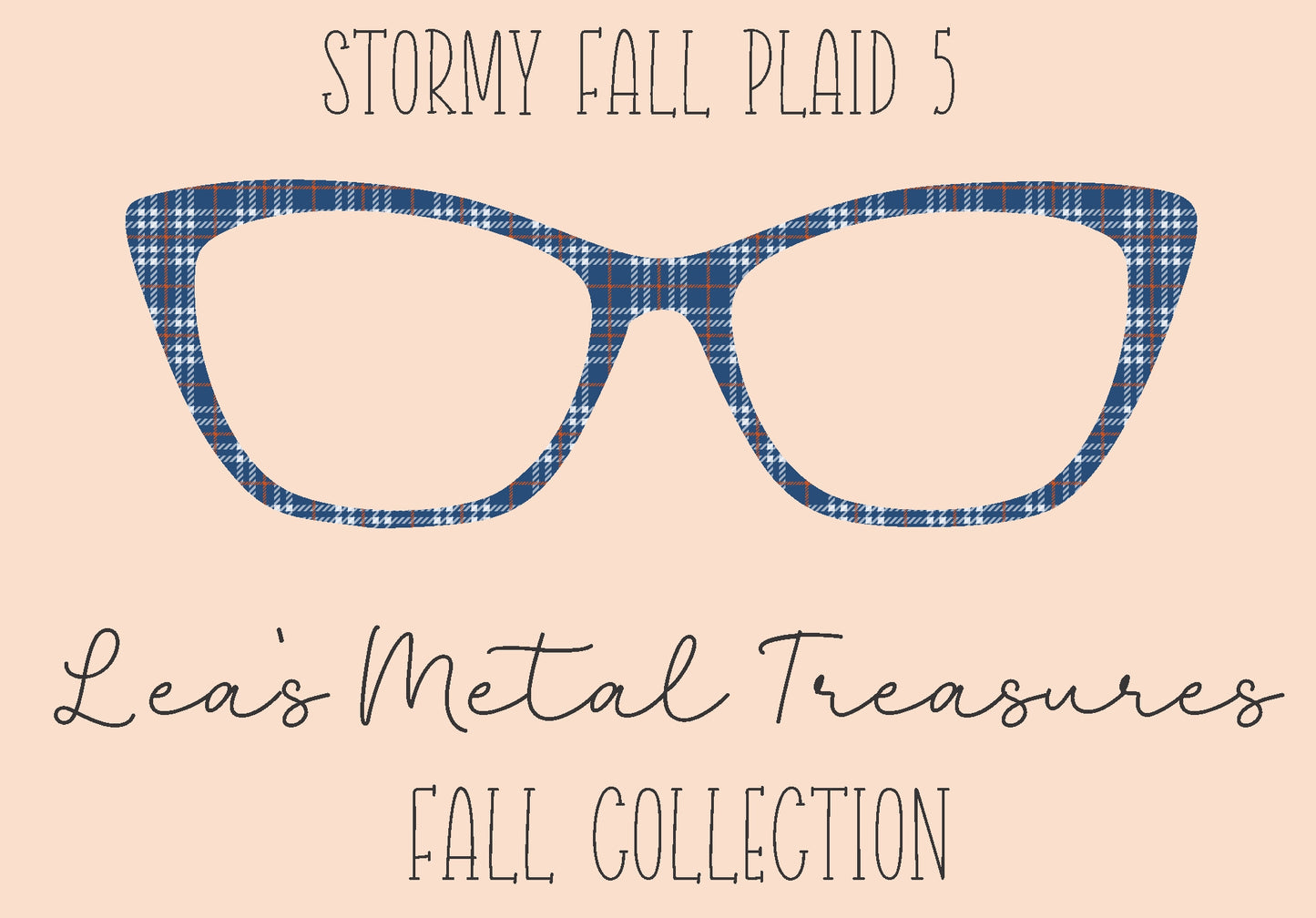 Stormy Fall Plaid 5 Eyewear Frame Toppers