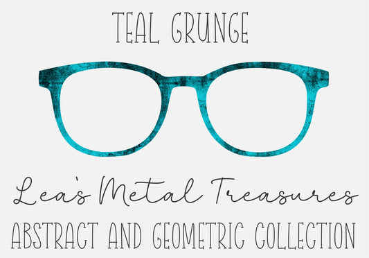 Teal Grunge Eyewear Frame Toppers COMES WITH MAGNETS