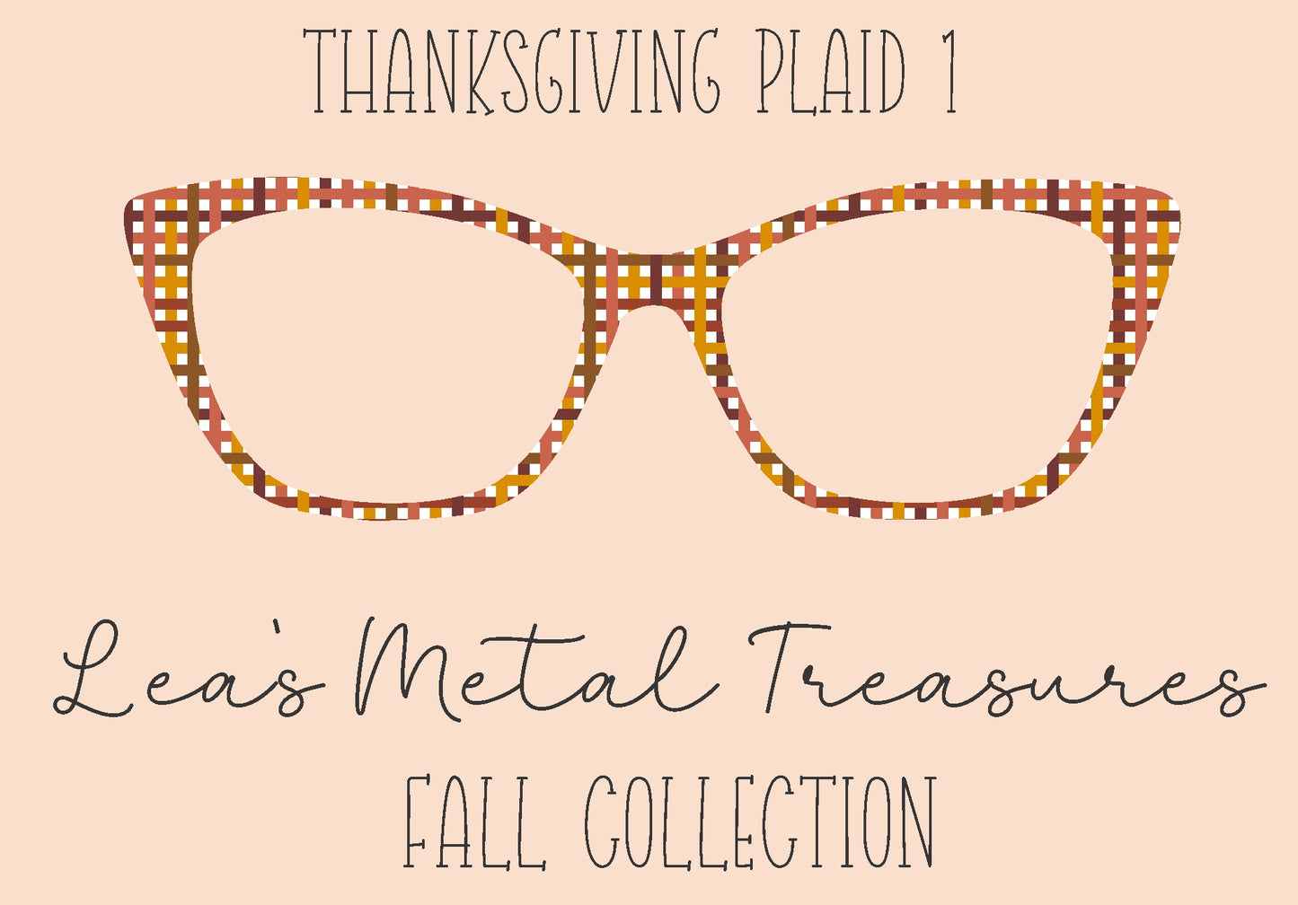 Thanksgiving Plaid 1 Eyewear Frame Toppers