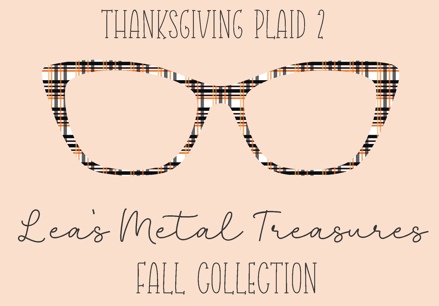 Thanksgiving Plaid 2 Eyewear Frame Toppers