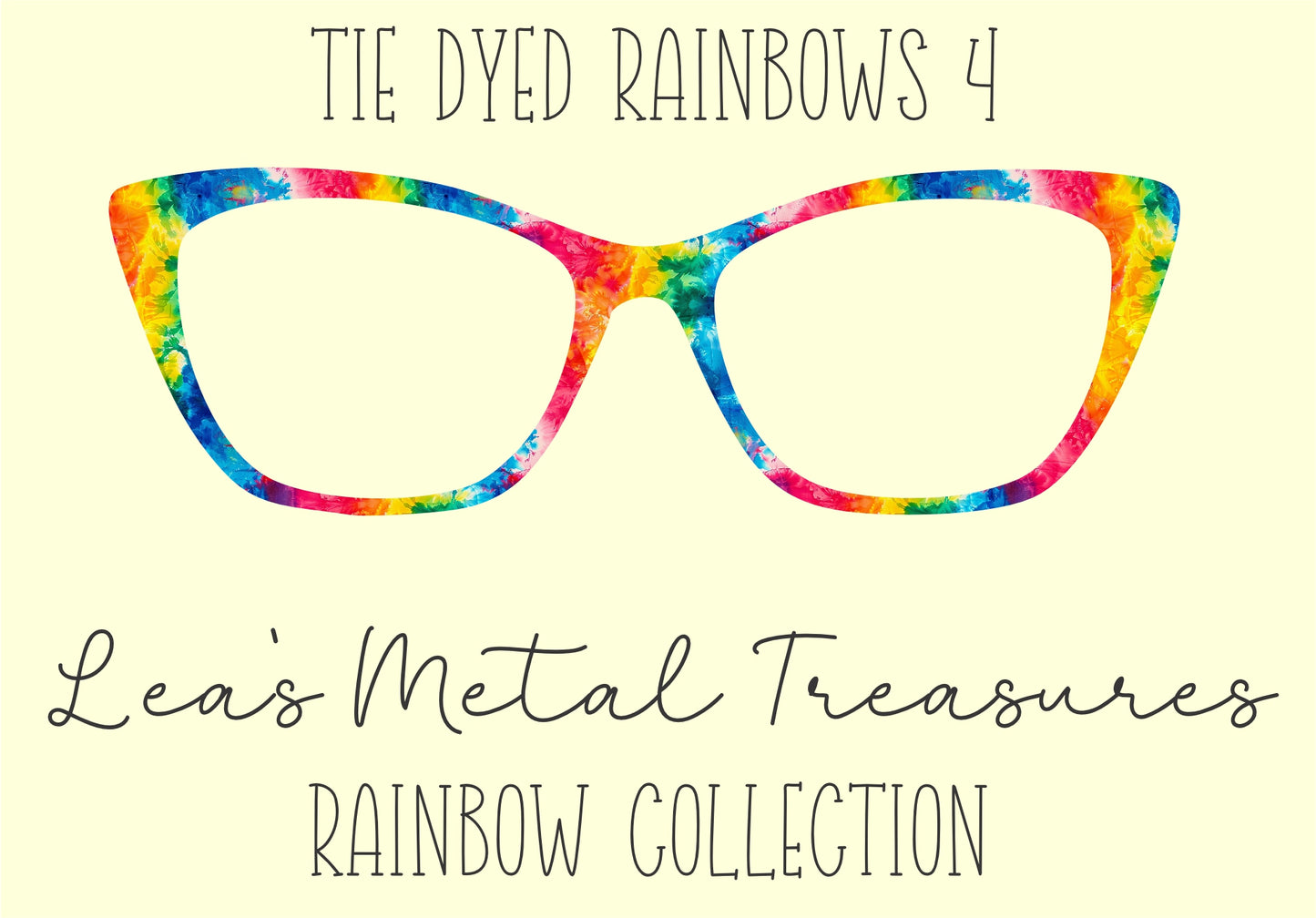 Tie Dyed Rainbows 4 Eyewear Frame Toppers