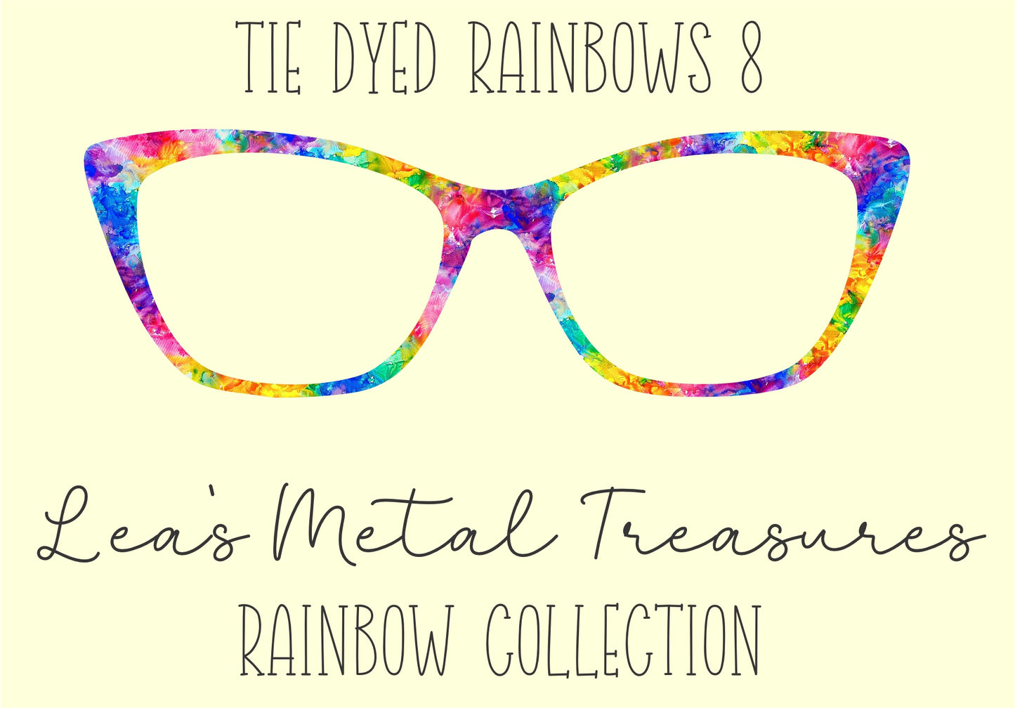 Tie Dyed Rainbows 8 Eyewear Frame Toppers