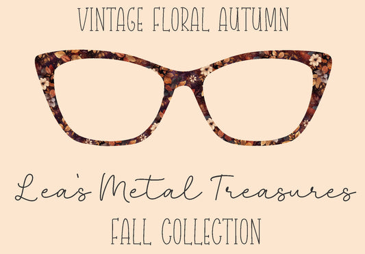 Vintage Floral Autumn Eyewear Frame Toppers