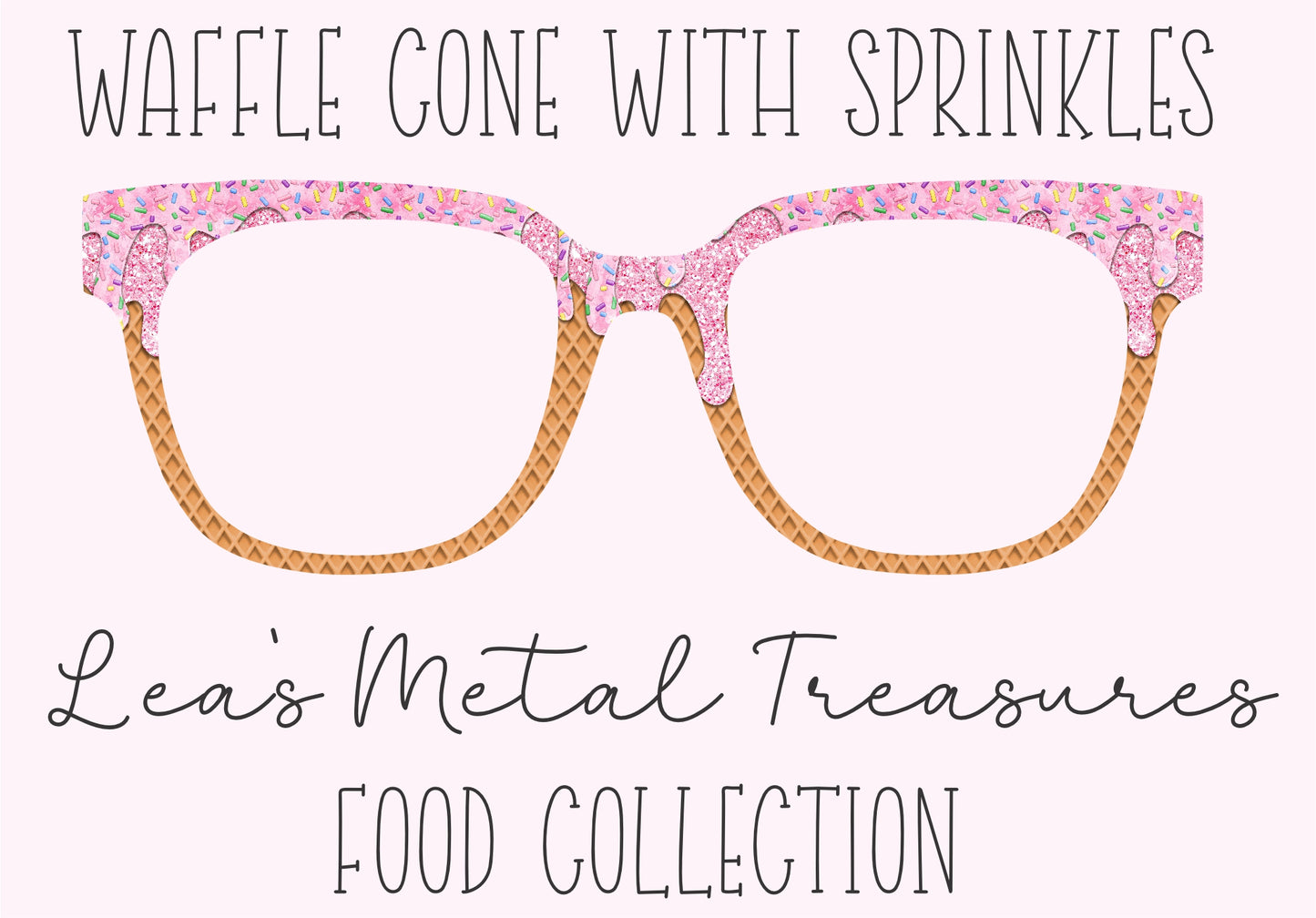 Waffle Cone with Sprinkles Eyewear Toppers COMES WITH MAGNETS