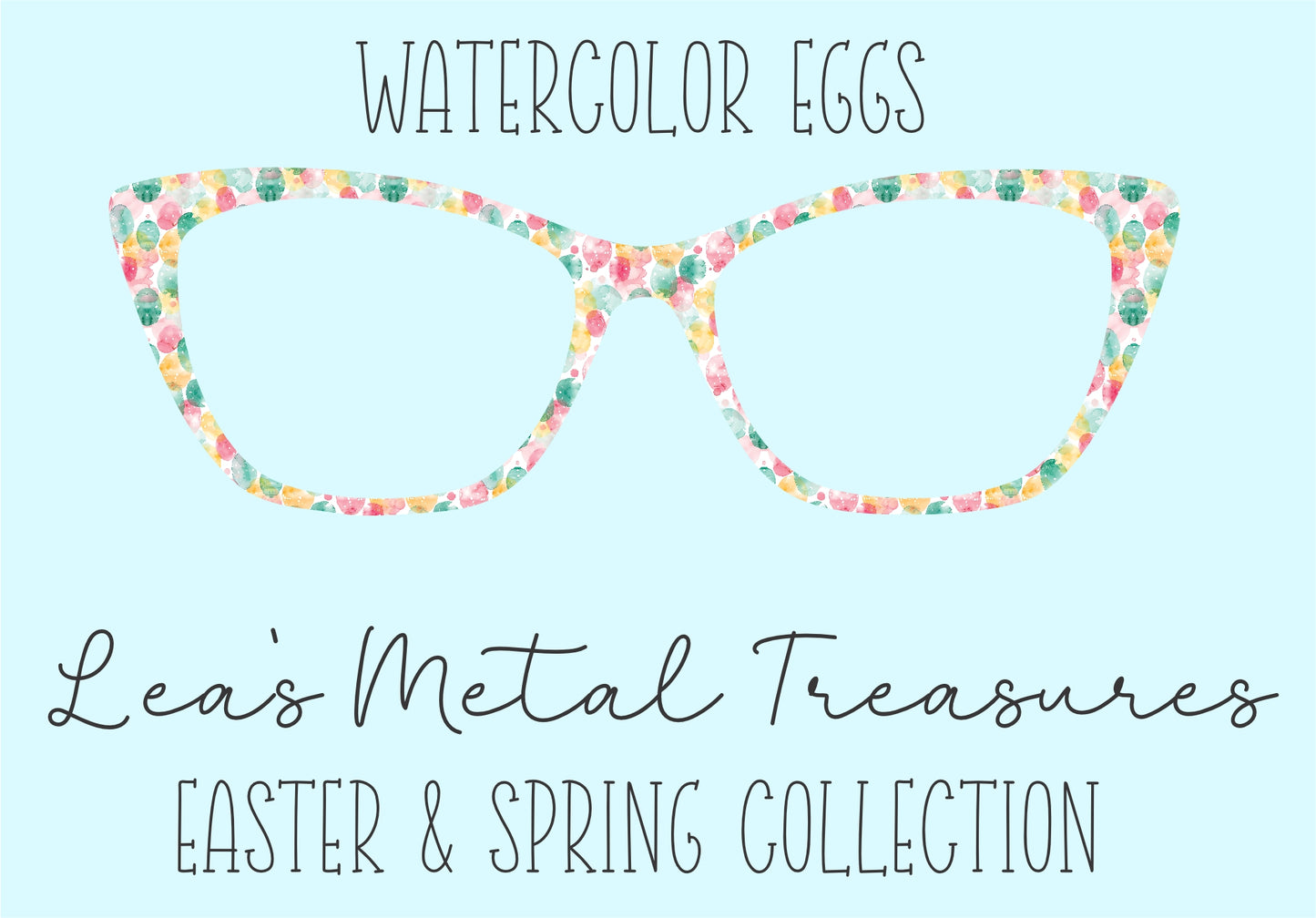 Watercolor Eggs • Magnetic Eyeglasses Toppers