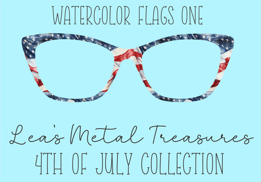 Watercolor Flags 1 Eyewear Frame Toppers