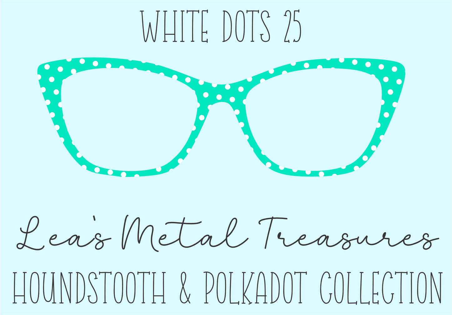 White Dots 25 • Magnetic Eyeglasses Toppers