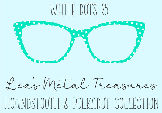 White Dots 25 • Magnetic Eyeglasses Toppers