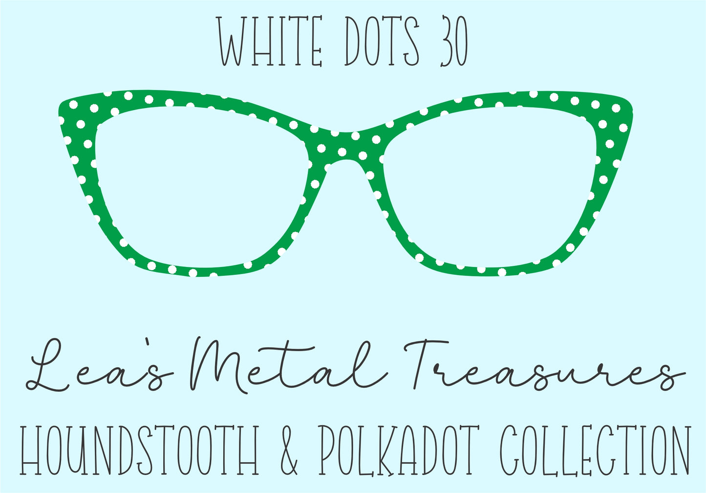 White Dots 30 • Magnetic Eyeglasses Toppers