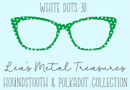 White Dots 30 • Magnetic Eyeglasses Toppers