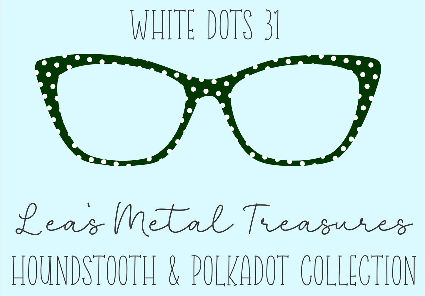 White Dots 31 • Magnetic Eyeglasses Toppers