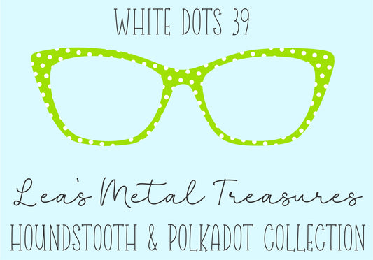 White Dots 39 • Magnetic Eyeglasses Toppers