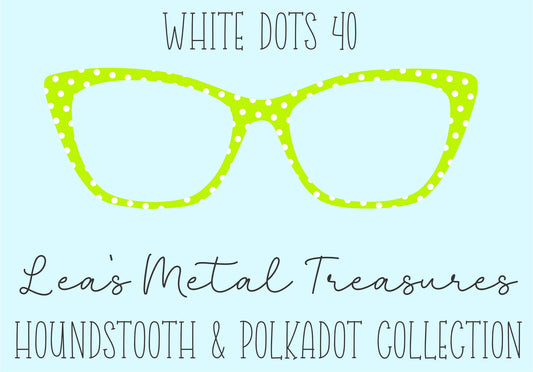 White Dots 40 • Magnetic Eyeglasses Toppers