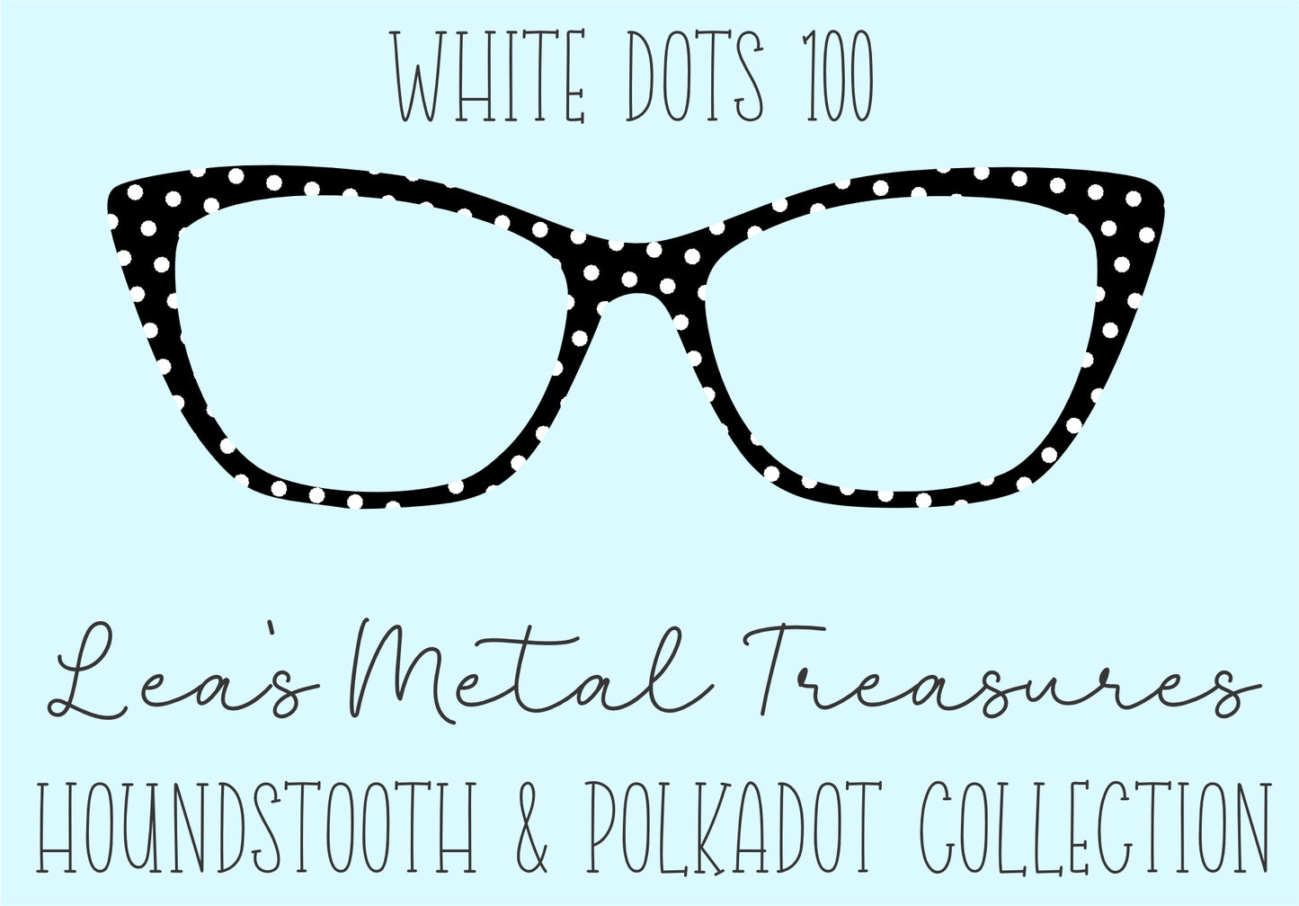 White Dots 100 • Magnetic Eyeglasses Toppers