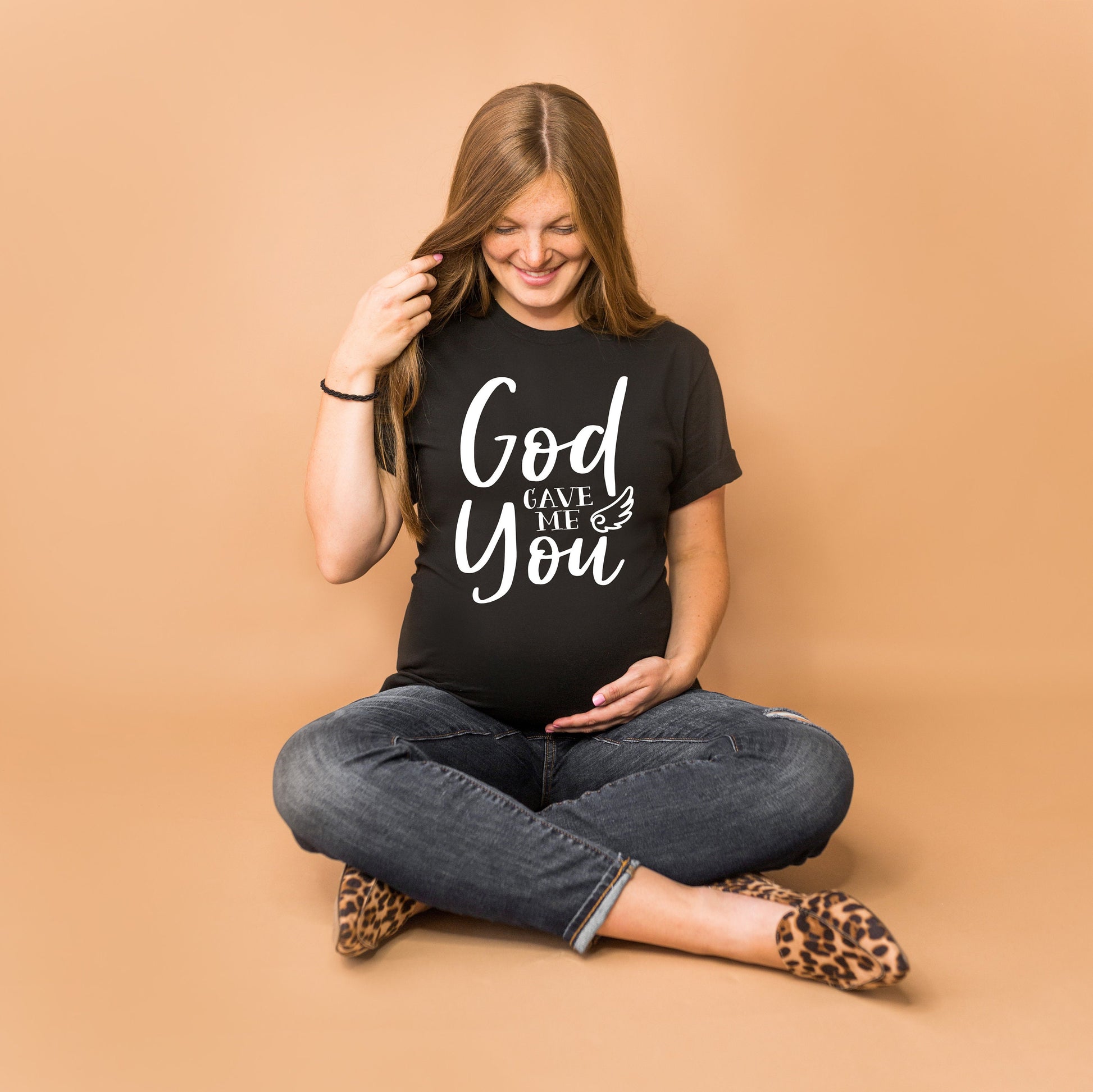 God Gave Me You t-shirt - pregnancy announcement shirt - pregnancy shirt - maternity shirt - christian t-shirt