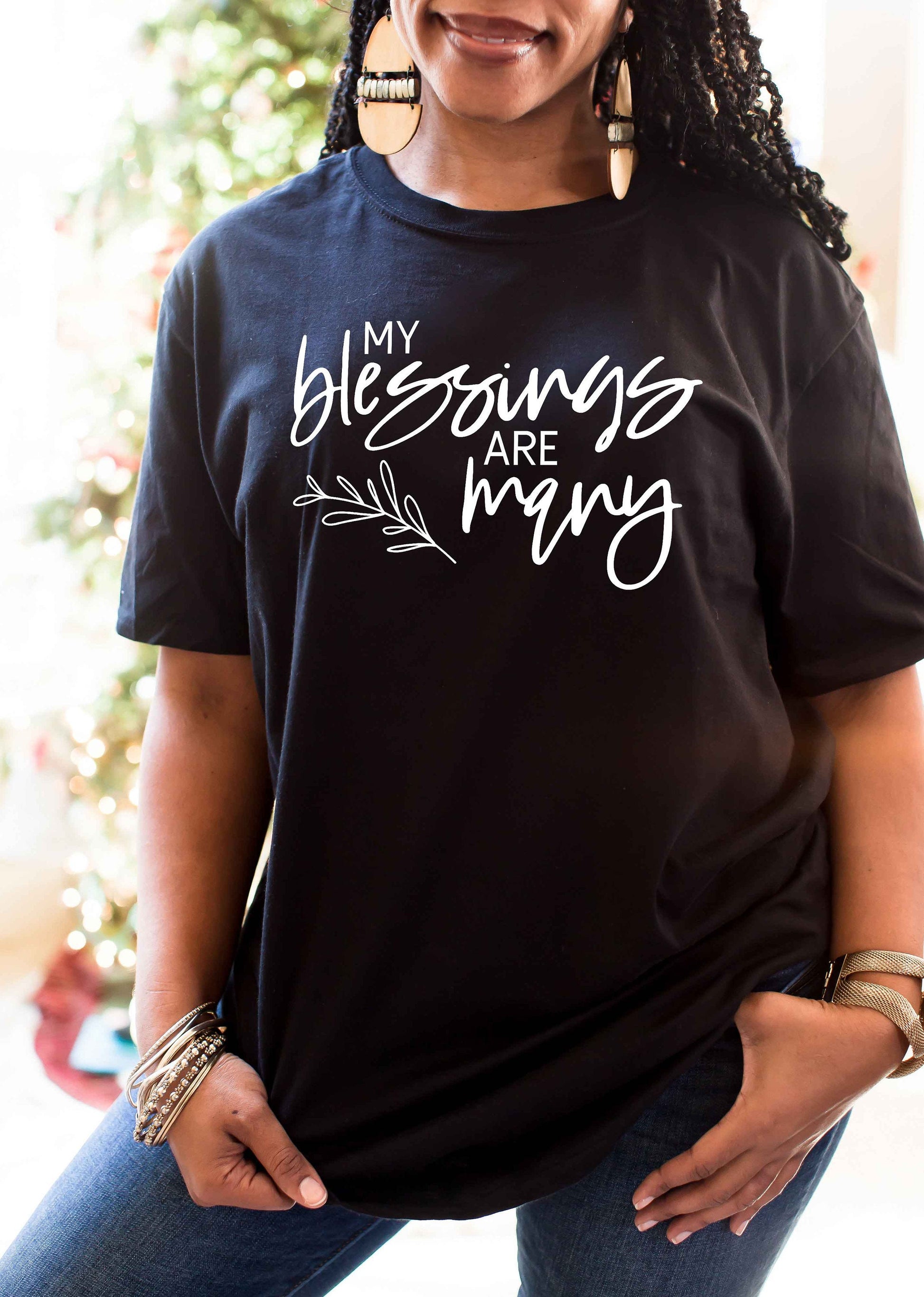My Blessings are Many unisex t-shirt -  Thankful and Blessed - Shirt for Grandma - Blessed Mama