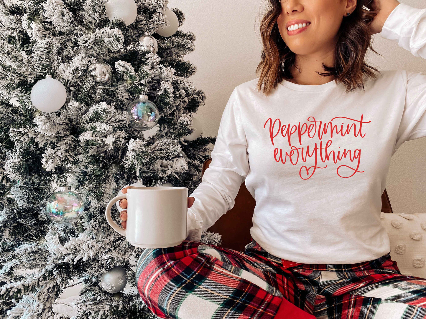 Peppermint Everything long sleeve t-shirt, christmas shirt, christmas season shirt, holiday season shirt