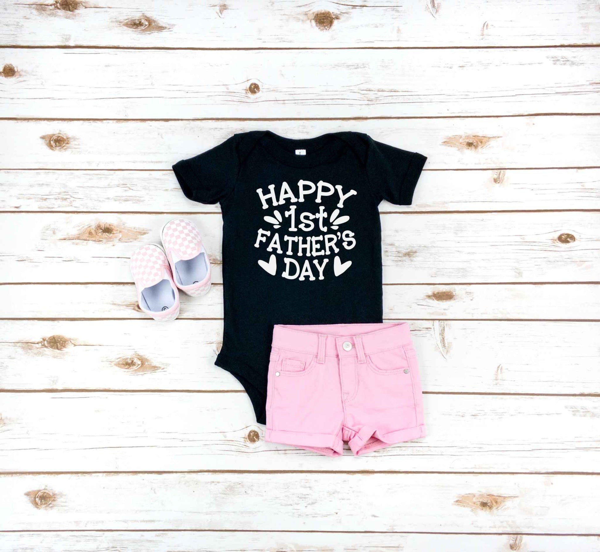 Happy 1st Father's Day Baby Bodysuit - Gift for new dad