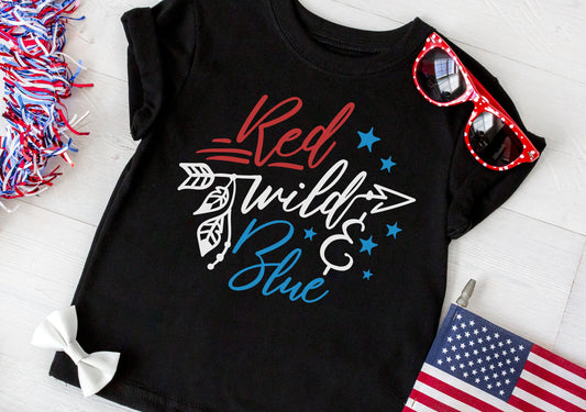 Red Wild and Blue Shirt - Toddler 4th of July Shirt - Fourth of July Kids Shirt