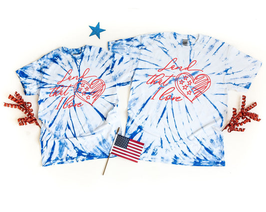 Land that I Love 4th of July Tie Dye Shirt - Independence Day Shirts