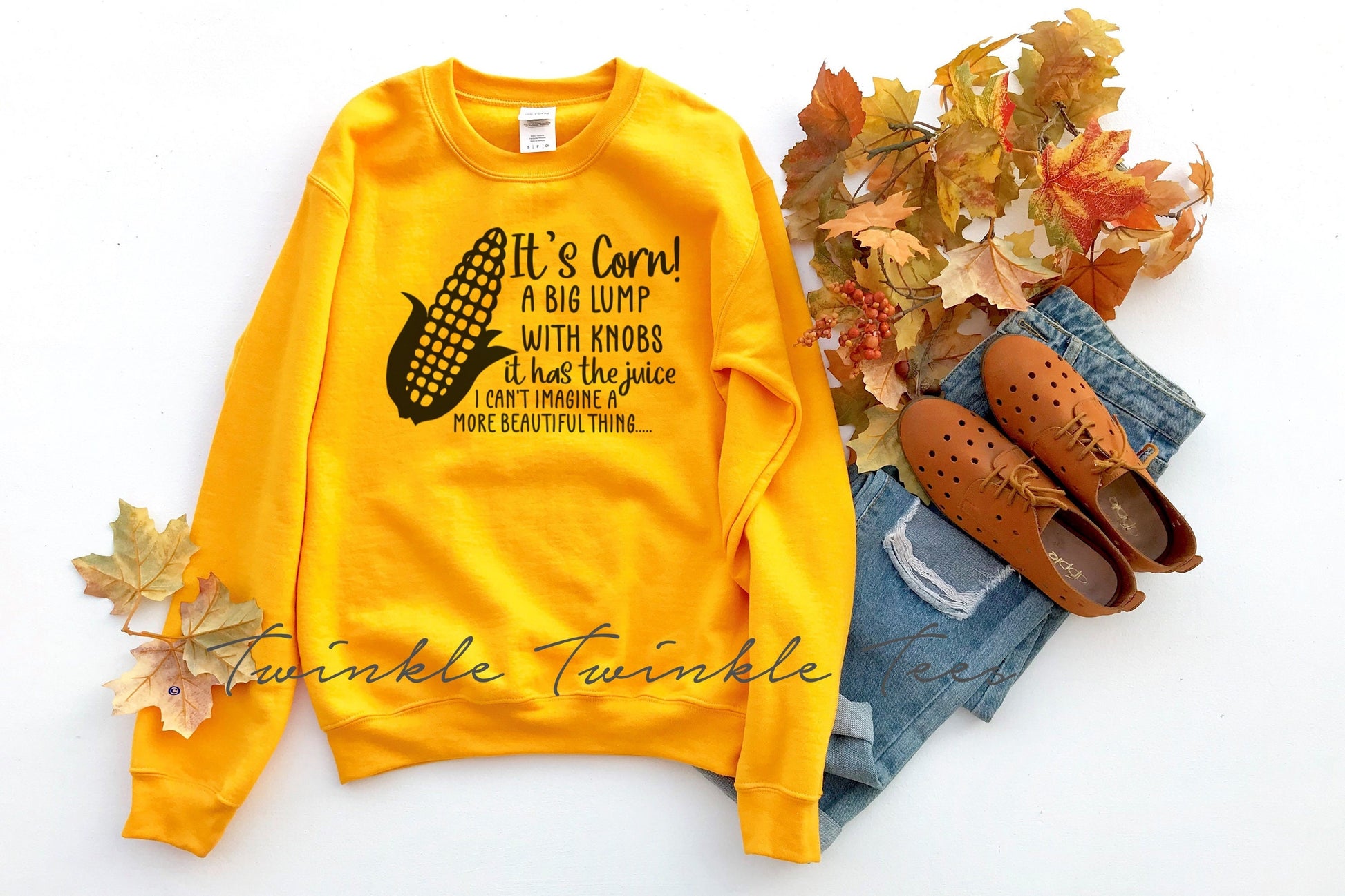 It's Corn unisex fleece sweatshirt - Kids and Adults Sizes