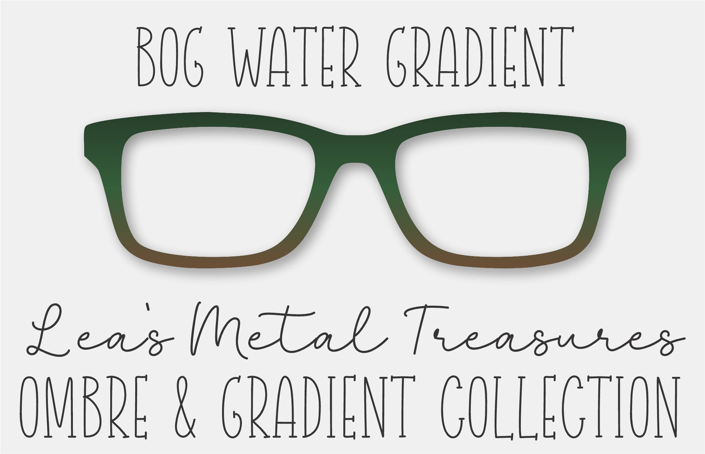 Bog Water Gradient Eyewear Frame Toppers COMES WITH MAGNETS