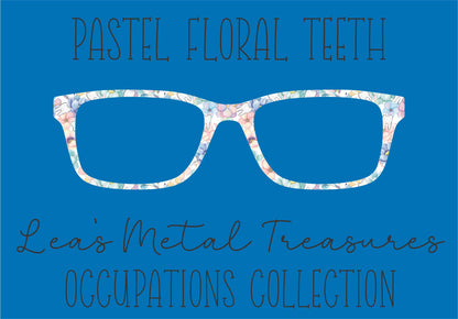 Pastel Floral Teeth Eyewear Frame Toppers COMES WITH MAGNETS
