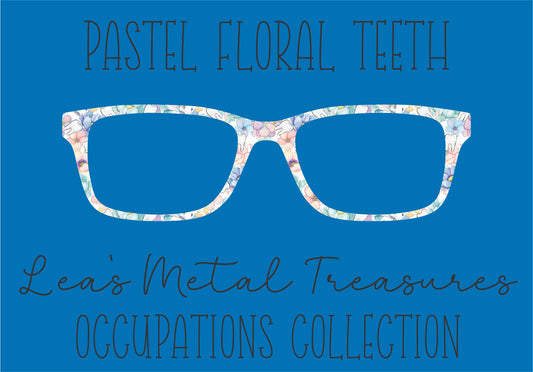 Pastel Floral Teeth Eyewear Frame Toppers COMES WITH MAGNETS