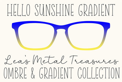 Hello Sunshine Gradient Eyewear Frame Toppers COMES WITH MAGNETS