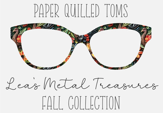 Paper Quilled Toms Eyewear Frame Toppers Comes WITH MAGNETS