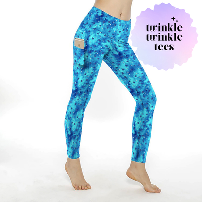 Out of this World Stars Full Length Pocket Leggings