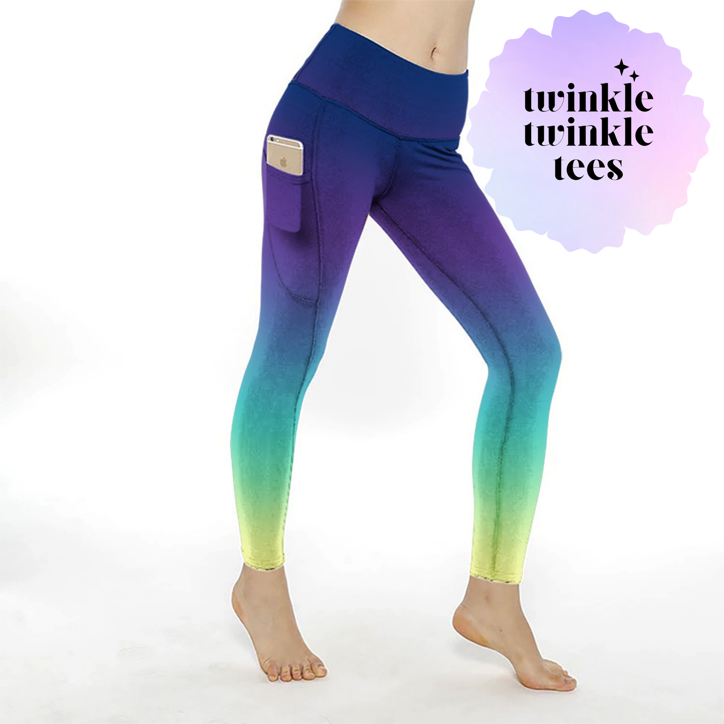 Positive Energy Gradient Full Length Pocket Leggings